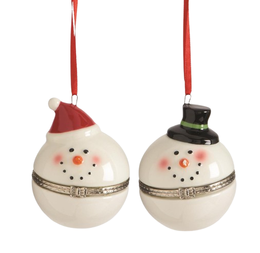 Hinged Snowman Ornament