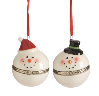 Hinged Snowman Ornament