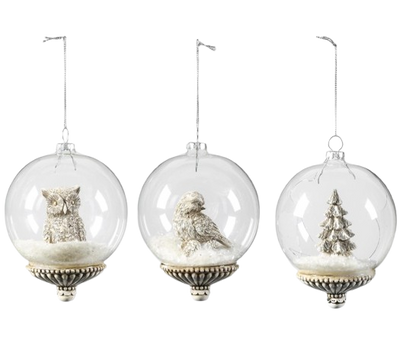 Woodland Snowglobe Ornament