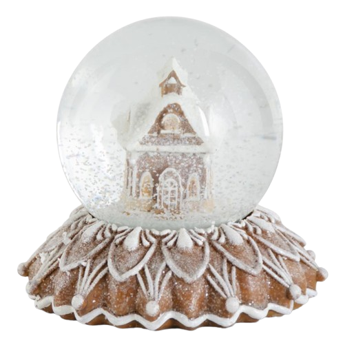Gingerbread House Snow Globe