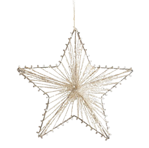 Glittered Star Ornament