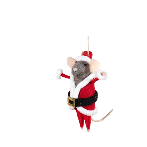 Felt Mouse - Santa