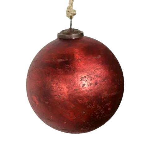 Mercury Ornament, red/round