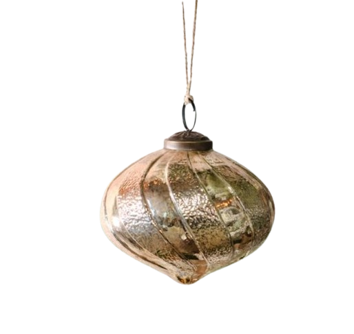 Gold Stripped Ornament