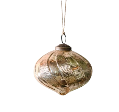 Gold Stripped Ornament