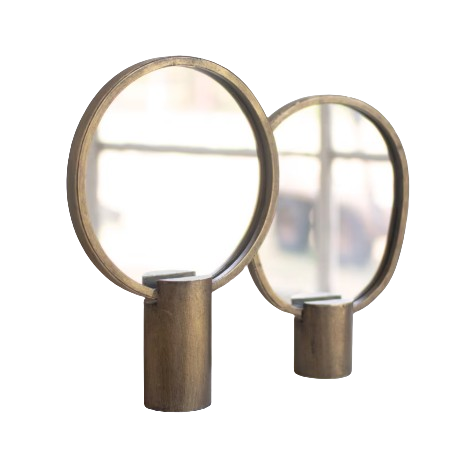 Gold Tabletop Mirror