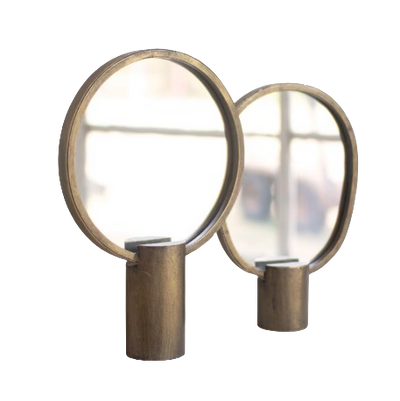 Gold Tabletop Mirror