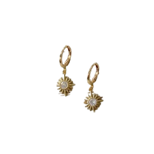 Crystal Sun Earrings