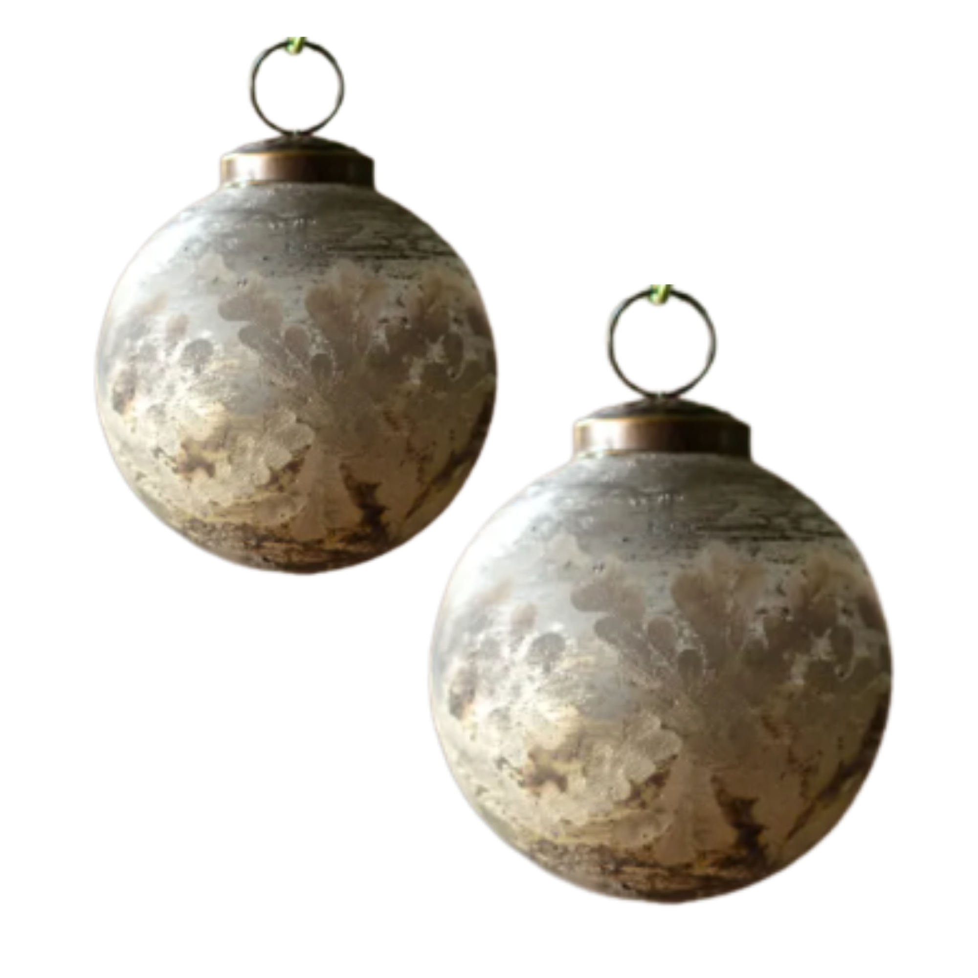 Aged Etched Ornament