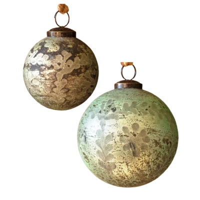 Etched Glass Ornament