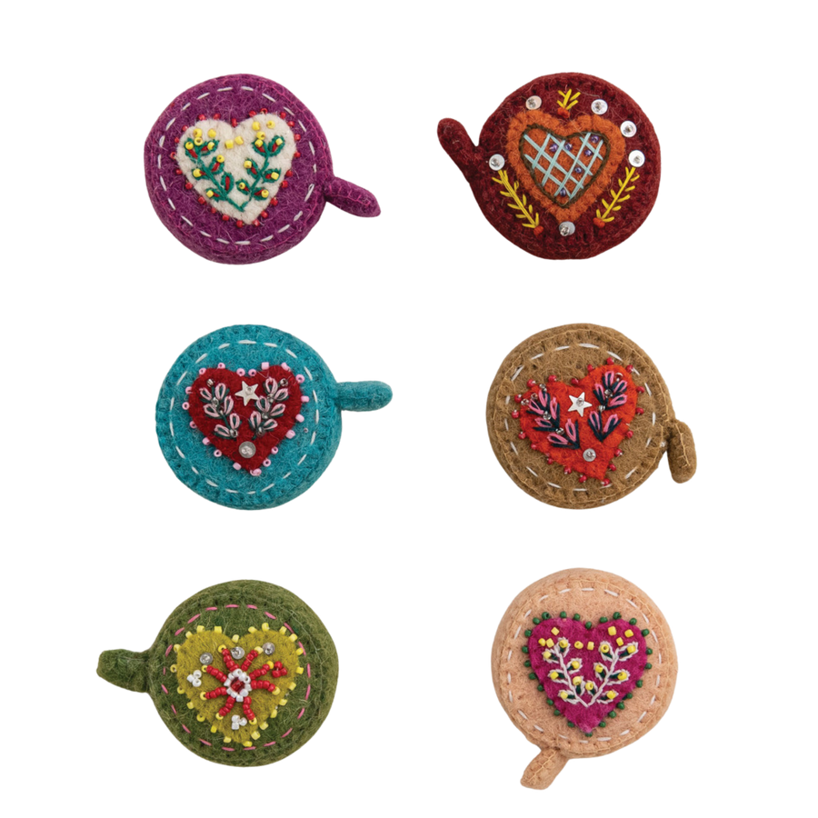 Felt Heart Measuring Tape