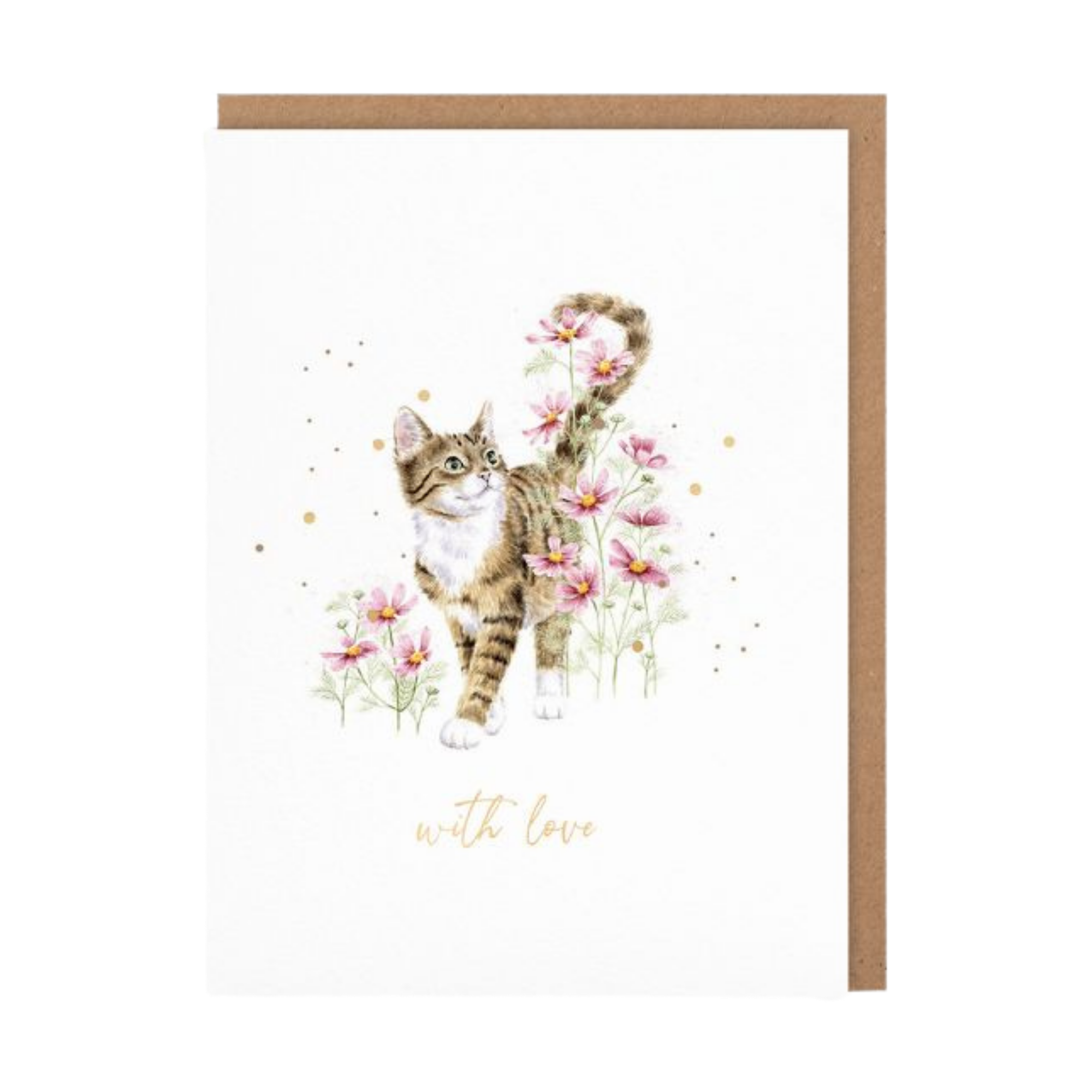 Greeting Card - With Love/Cat