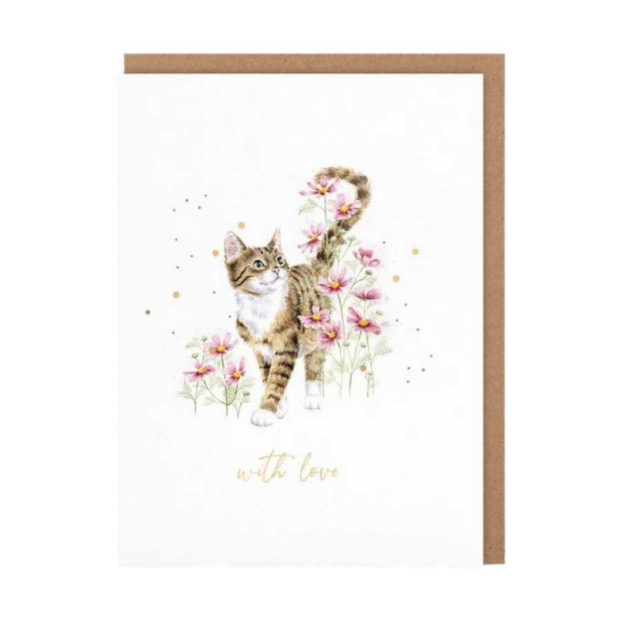 Greeting Card - With Love/Cat