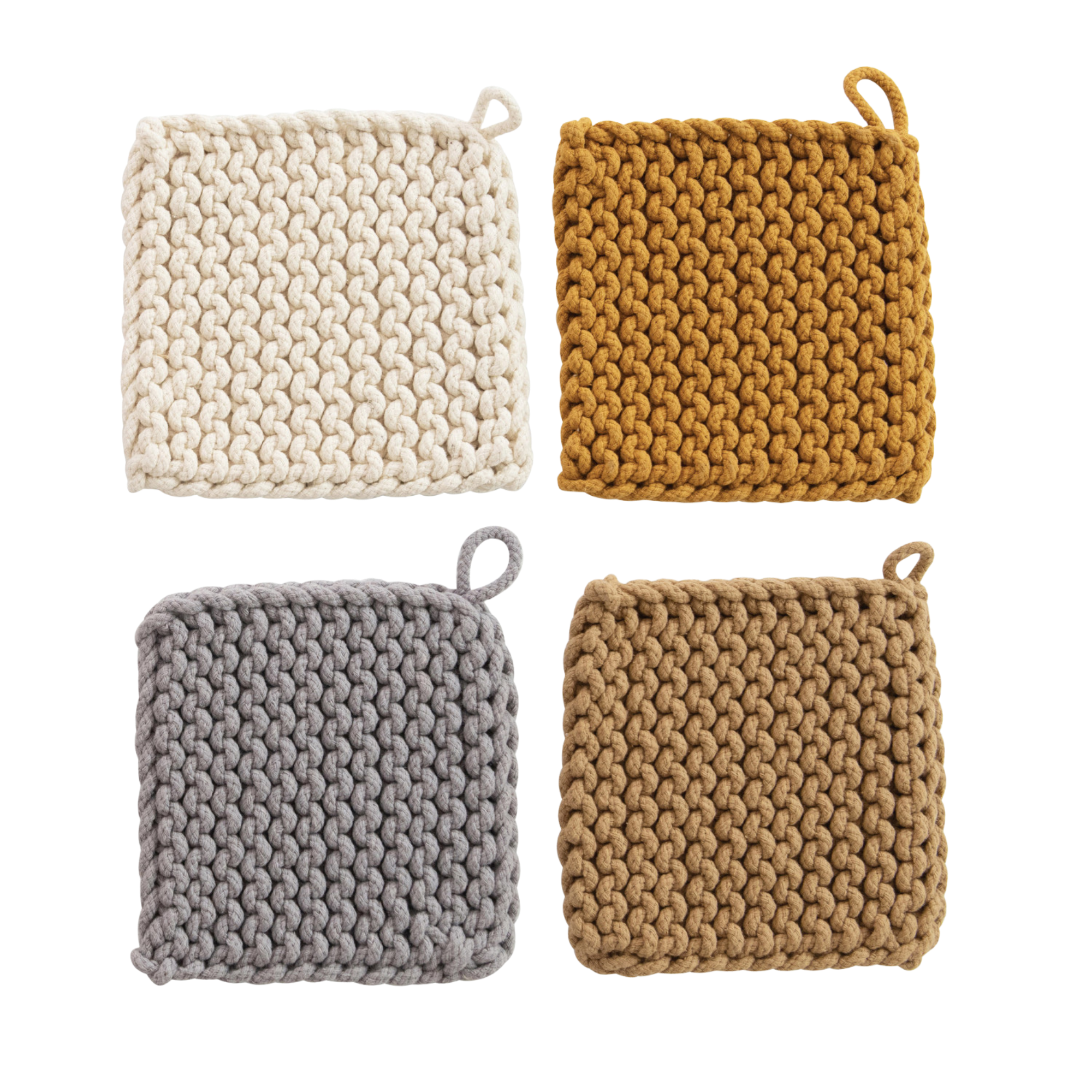 Crochet Pot Holder, botanist