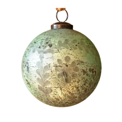 Etched Glass Ornament