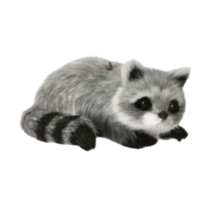 Furry Raccoon Ornament