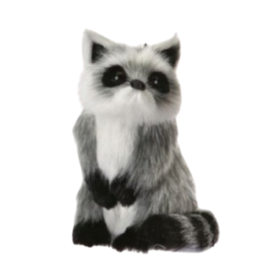 Furry Raccoon Ornament