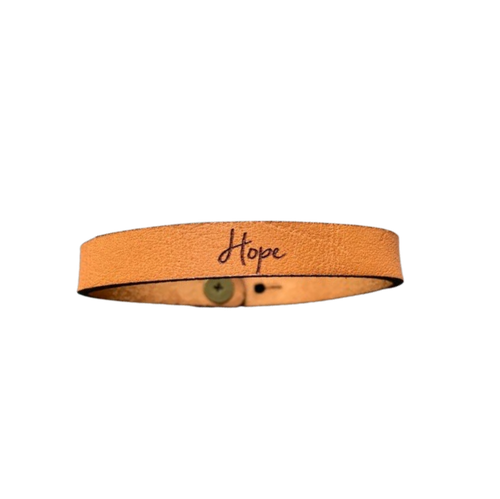 Leather Bracelet - Words