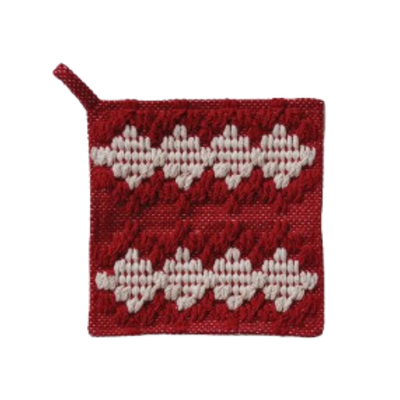 Crochet Pot Holder, candy cane