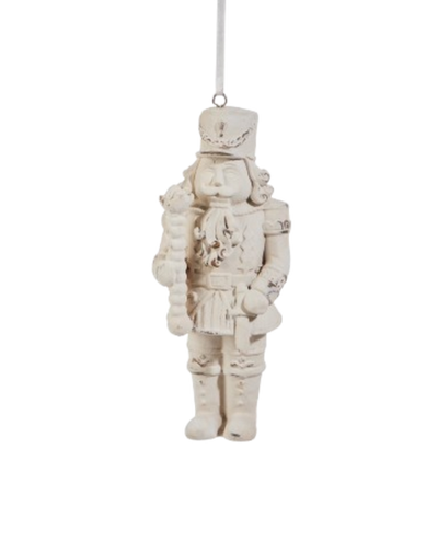 Whitewash Nutcracker Ornament