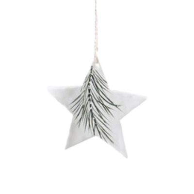 Ceramic Pine Ornament