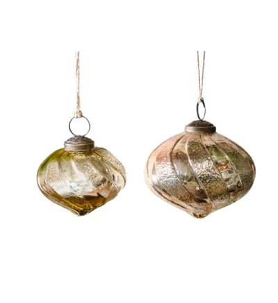 Gold Stripped Ornament