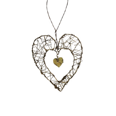 Wire Ornament - Heart/Moon/Star