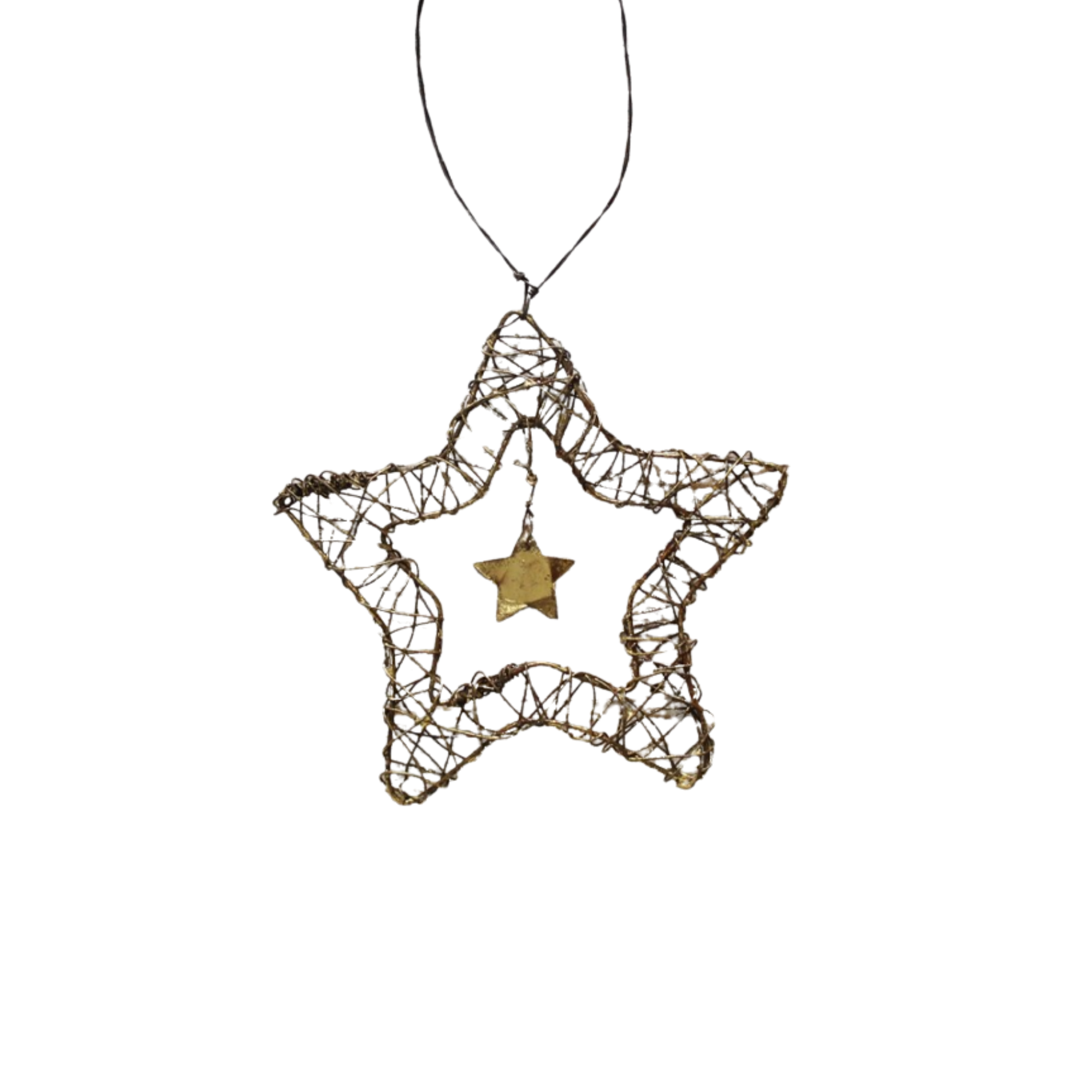 Wire Ornament - Heart/Moon/Star