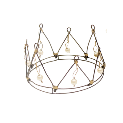 Wire Crown with Pearls