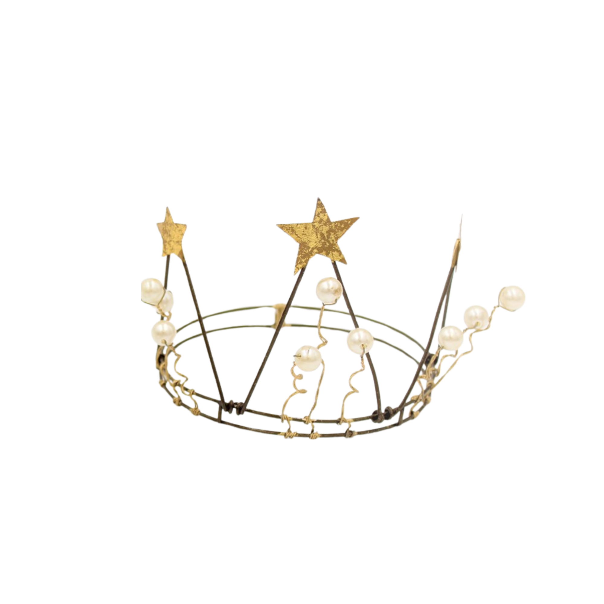 Wire Crown with Pearls
