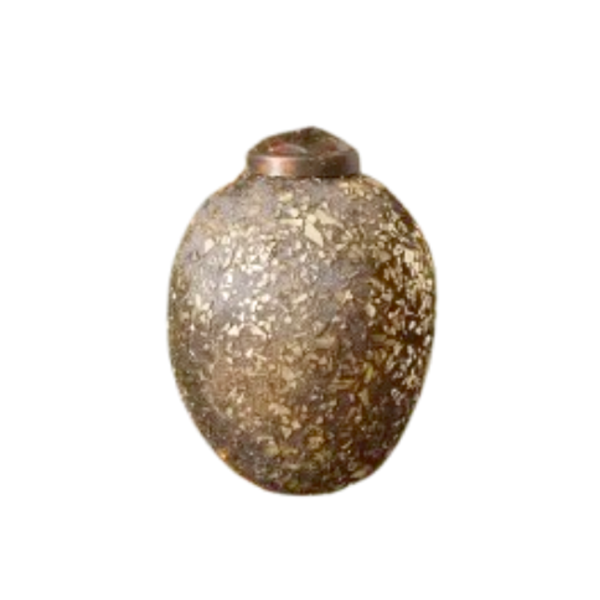Crushed Glass Ornament, champange