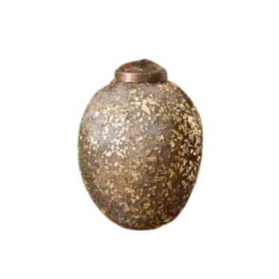 Crushed Glass Ornament, champange