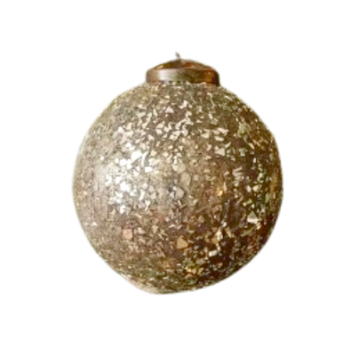 Crushed Glass Ornament, champange