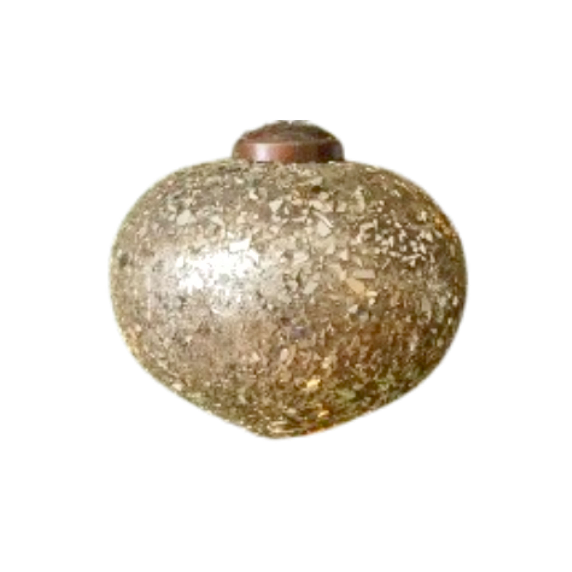 Crushed Glass Ornament, champange