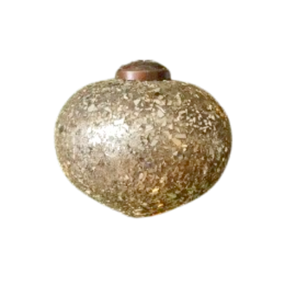 Crushed Glass Ornament, champange
