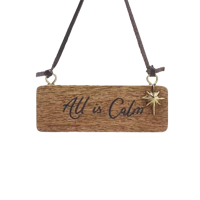 Wooden Sign Ornament
