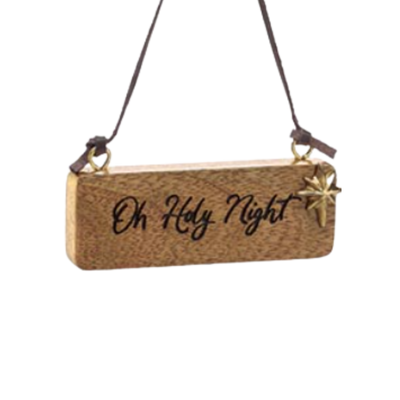 Wooden Sign Ornament