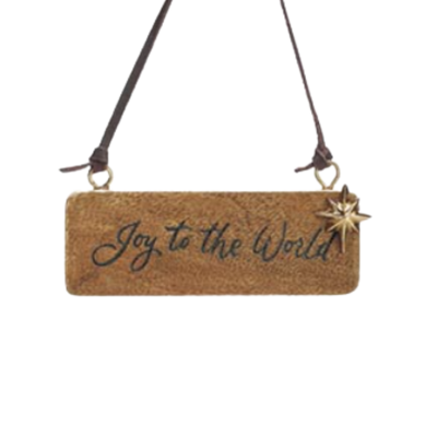 Wooden Sign Ornament