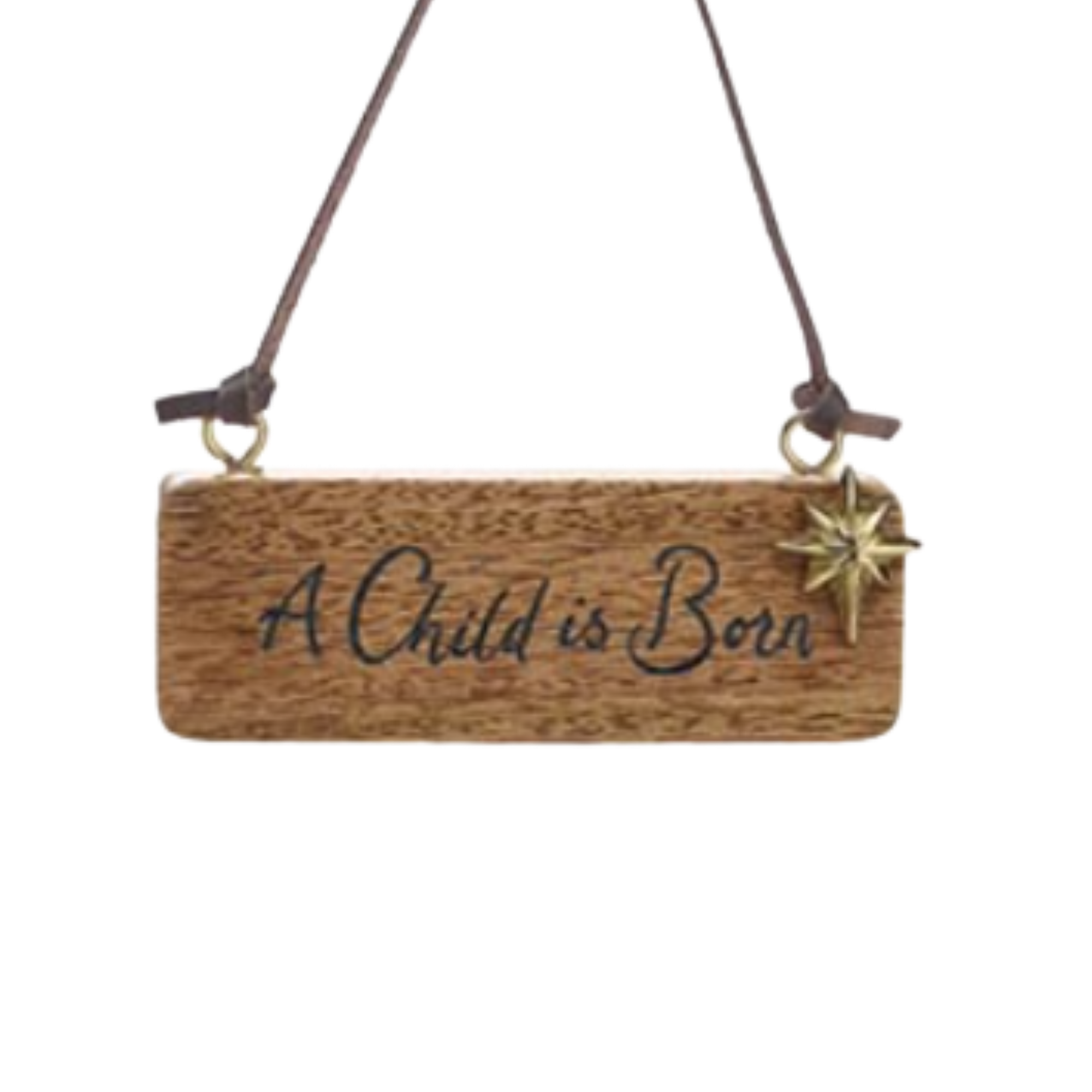 Wooden Sign Ornament
