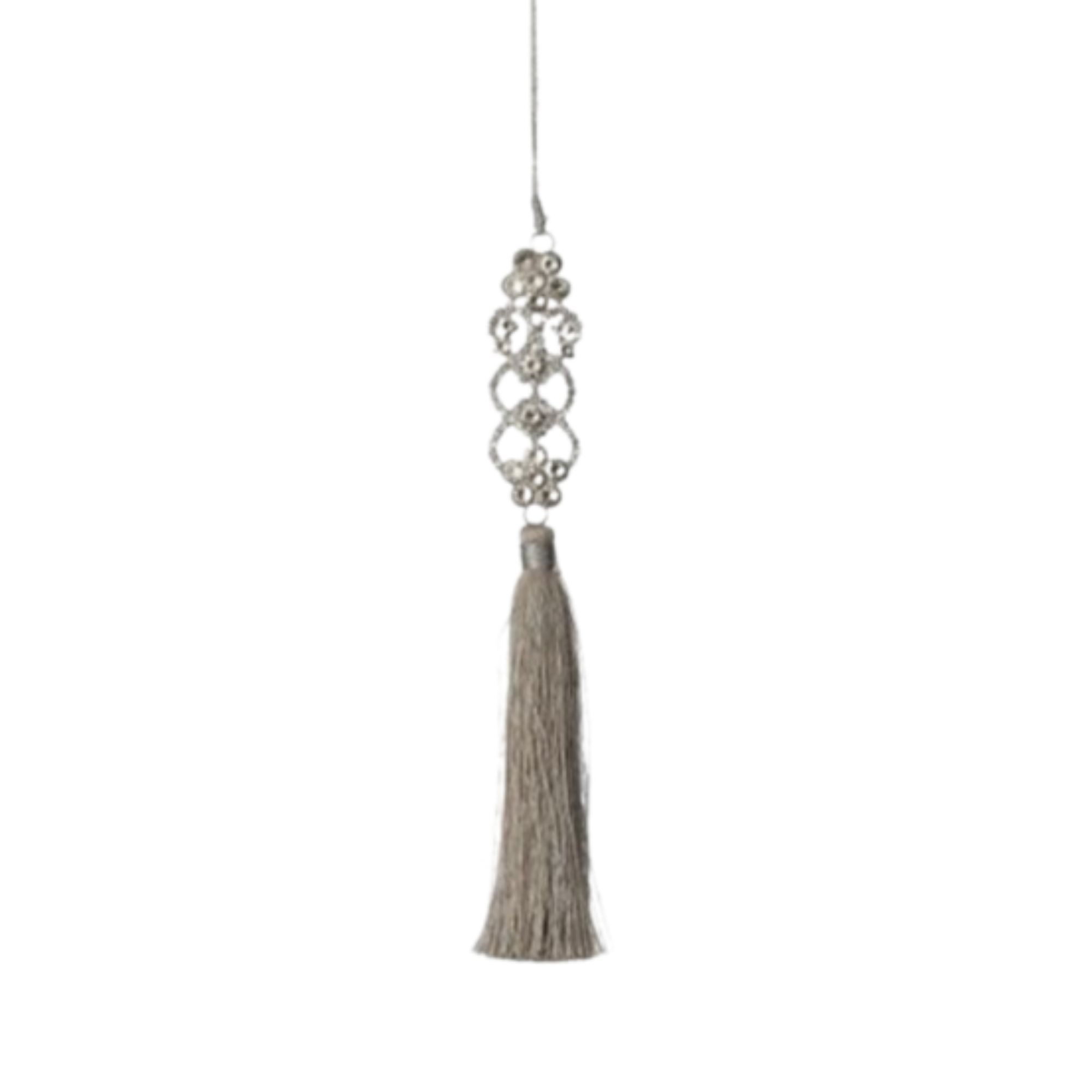 Jewel with Tassel Ornament