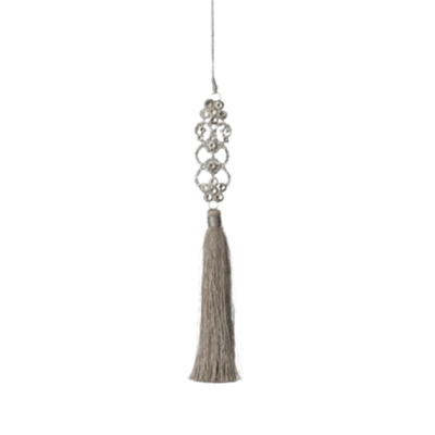 Jewel with Tassel Ornament