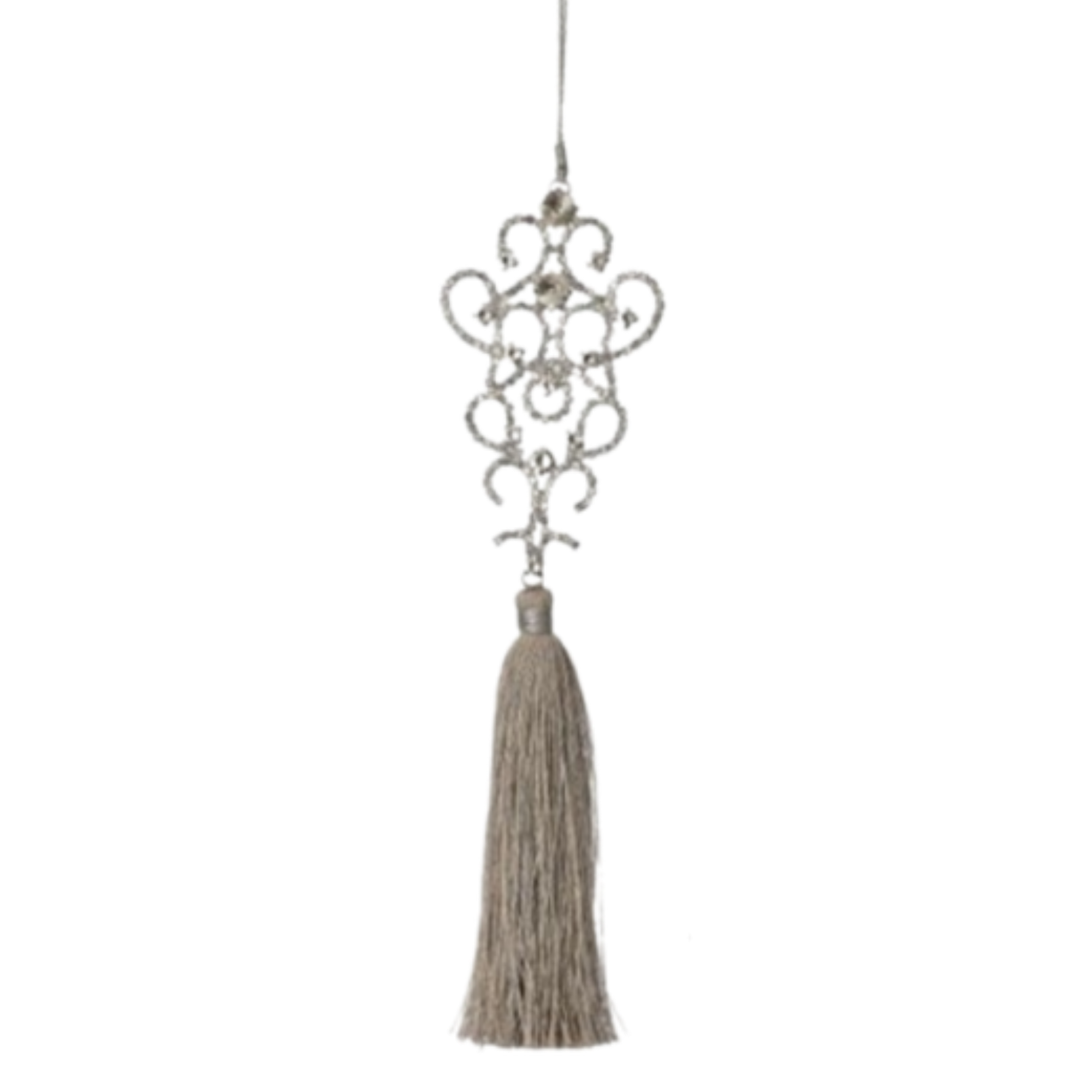 Jewel with Tassel Ornament