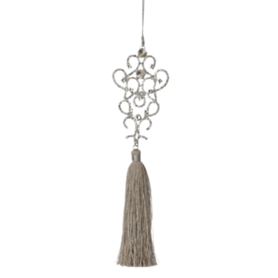 Jewel with Tassel Ornament