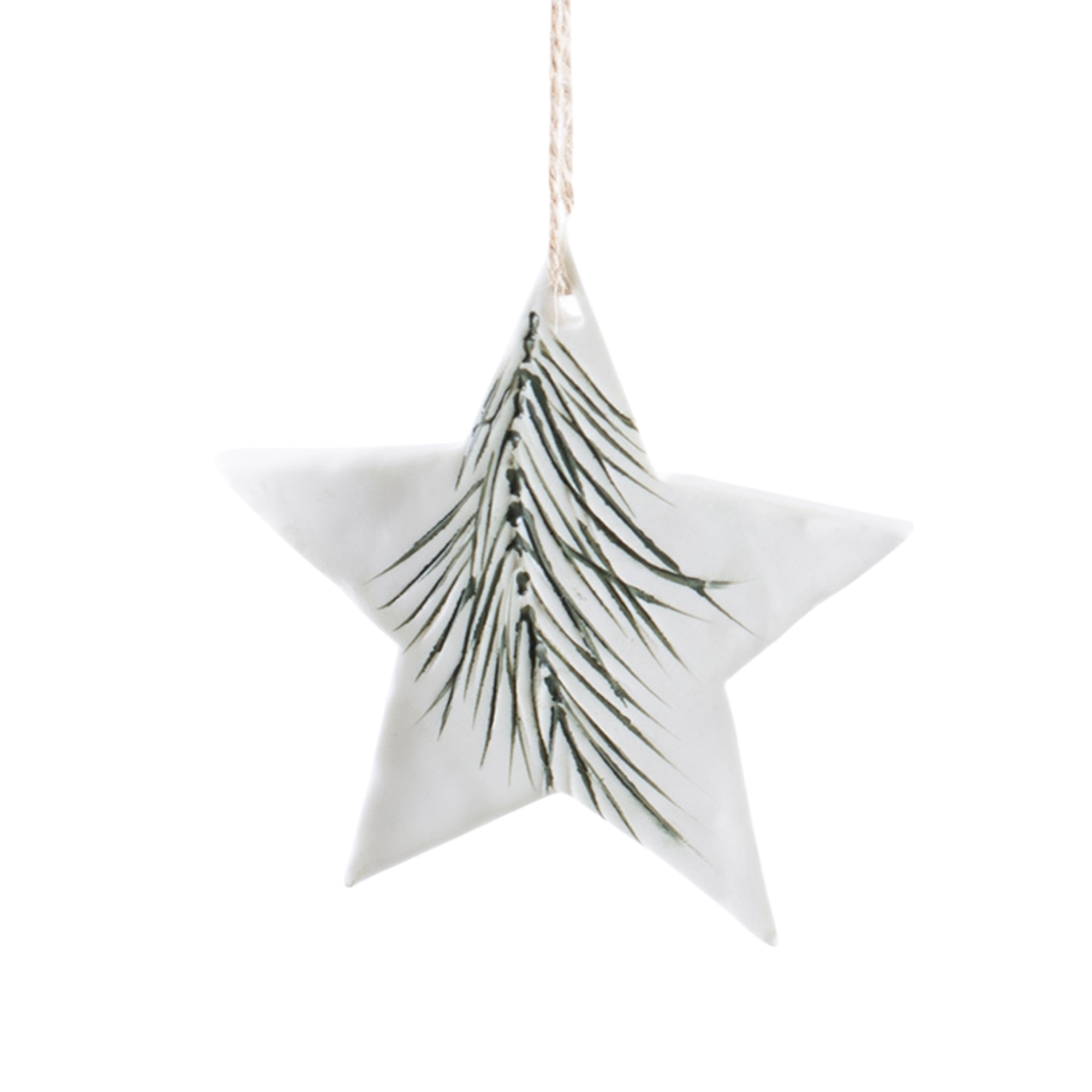 Ceramic Pine Ornament