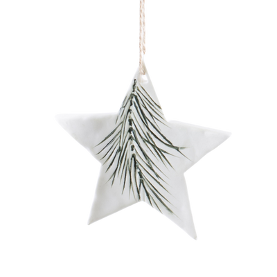 Ceramic Pine Ornament