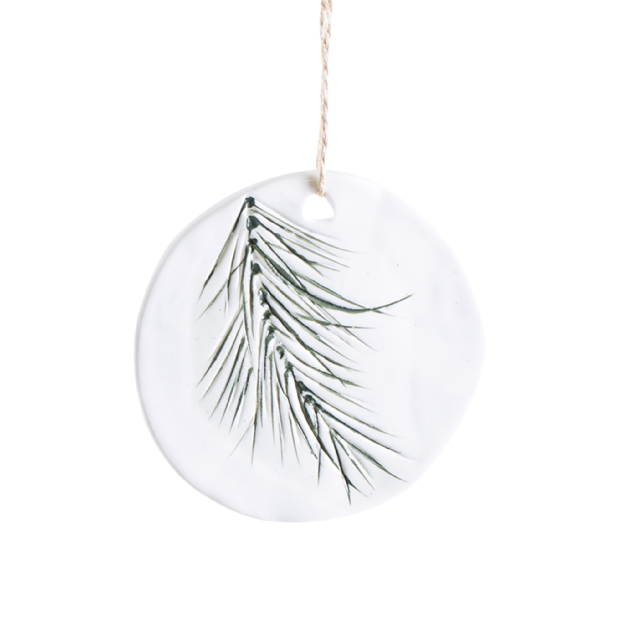 Ceramic Pine Ornament