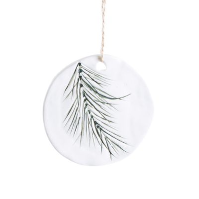 Ceramic Pine Ornament