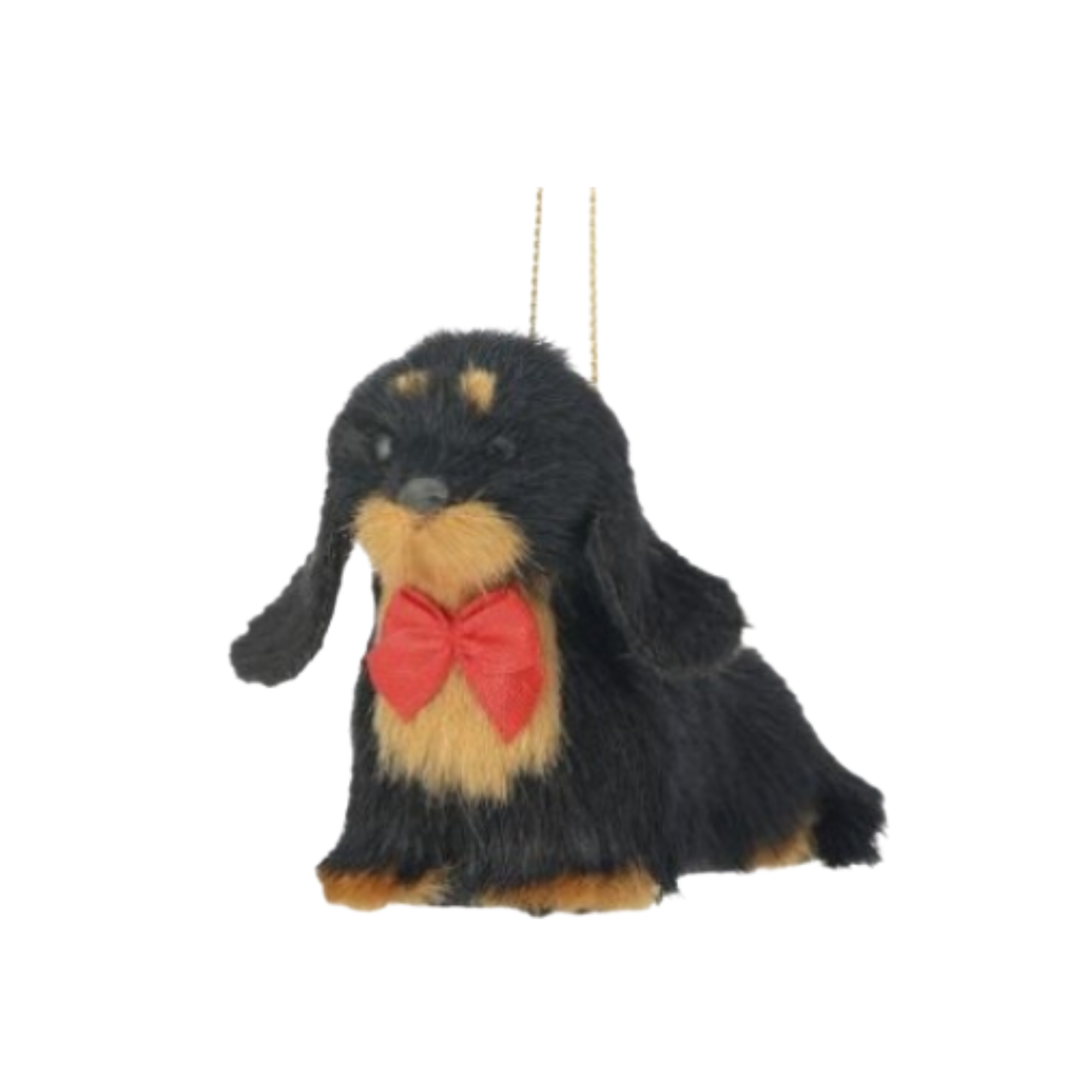 Dog with Bow Ornament