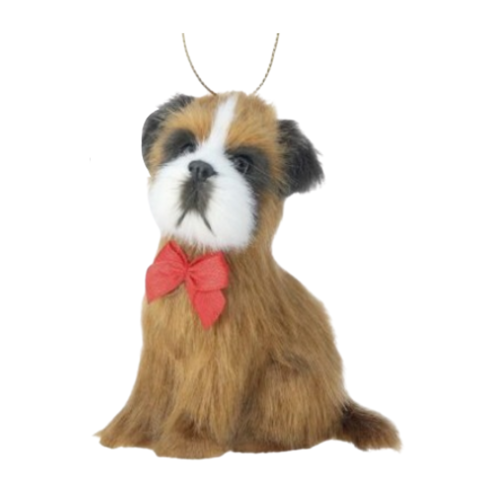 Dog with Bow Ornament