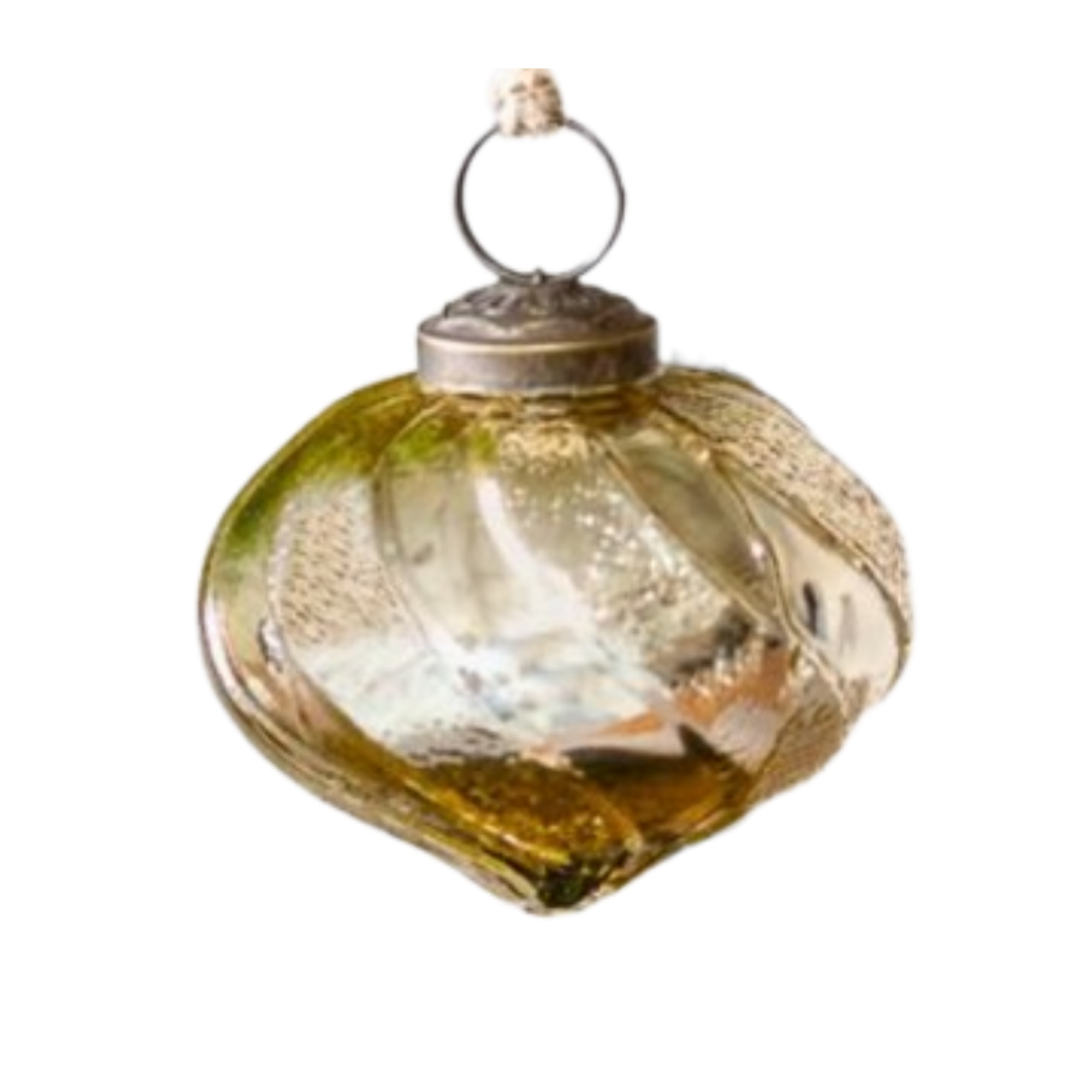 Gold Striped Ornament